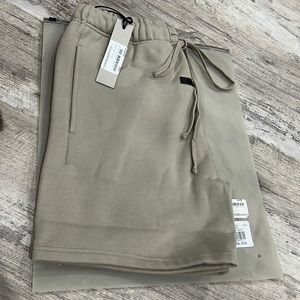 ESSENTIALS Grey Fleece Shorts